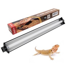 UVB Reptile Light Kit, 24W T5 Lamp Fixture and 10.0 UVB Tube Combo, Linear Li...