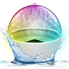 Pyle Solar Pool Floats Light 3 Color Changing Lights Auto Charges in Sunlight