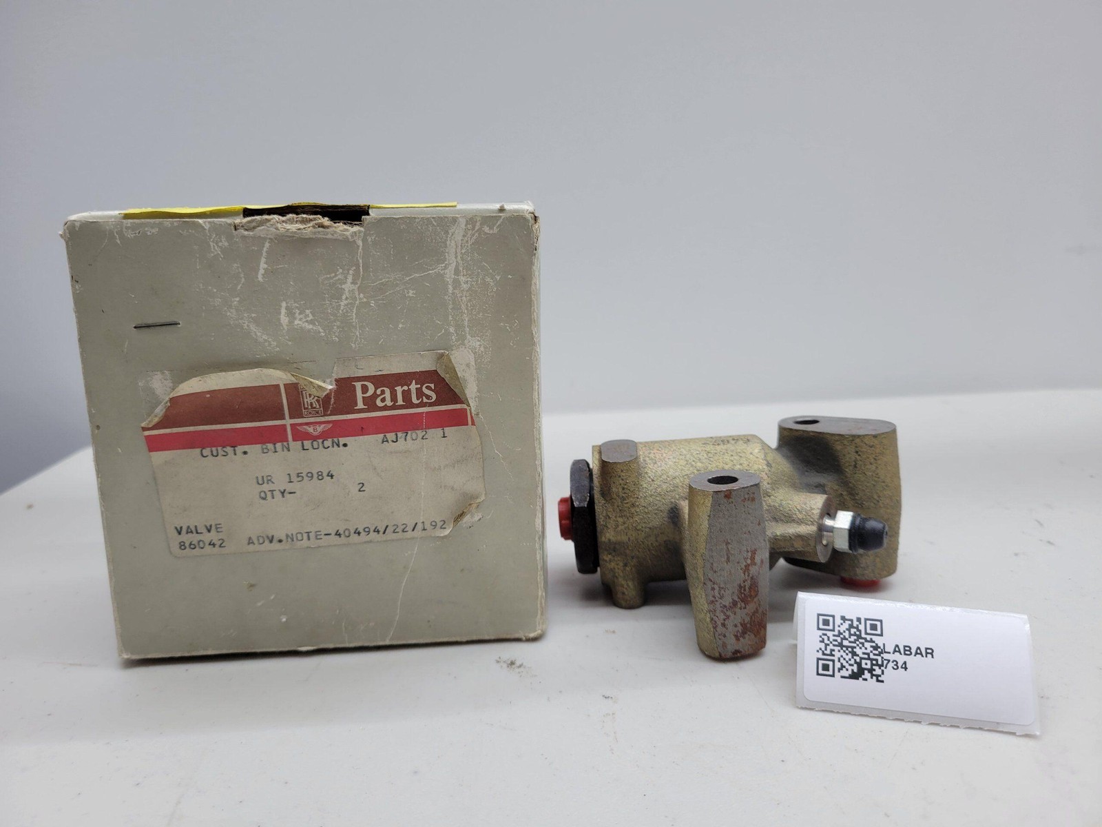Rolls Royce / Bentley BRAKE G CONCIOUS VALVE UR15984