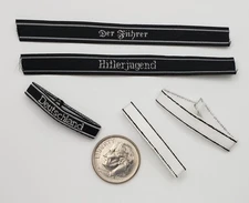 WWII German 5 cufff title lot 1/6 scale toys soldier bbi Joe 3R used *