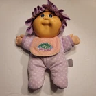 VINTAGE 1988 CABBAGE PATCH KIDS BABYLAND STUFFED ANIMAL PLUSH GIRL DOLL RATTLE