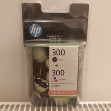 PACK DE 2 CARTOUCHES D'ENCRE HP 300 - BLACK + TRICOLORE - NOVEMBRE 2025