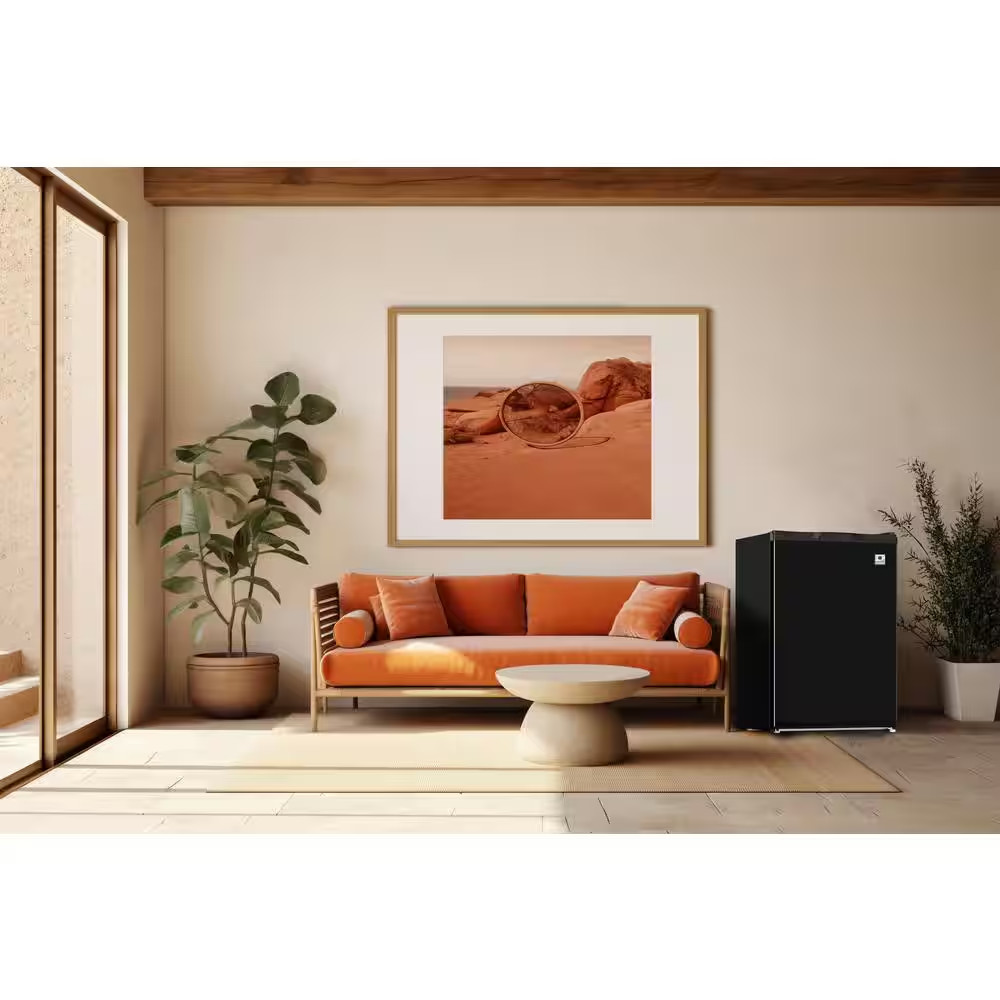 3.2 Cu. Ft. Mini Fridge in Black Stainless Steel