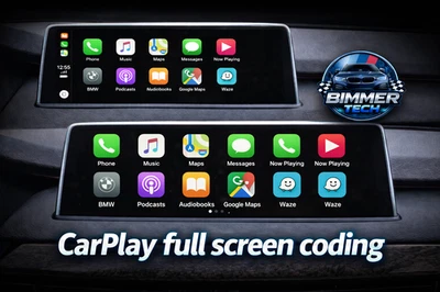 BMW Apple Carplay Pantalla Dividida a Pantalla Completa CODIFICACIÓN VÍA MANDO ENET - Imagen 1 de 2