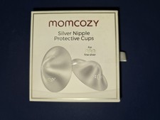NIB Momcozy Silver Nipple Protective Cups for Breastfeeding Care - Size Regular