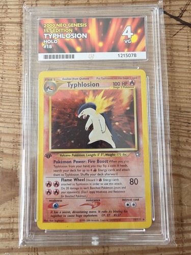 Typhlosion (1st Edition) graded ACE 4 for sale on eBay