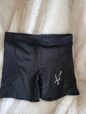 CW-X Womens Endurance Pro Support Black Athletic Compression Shorts Size S