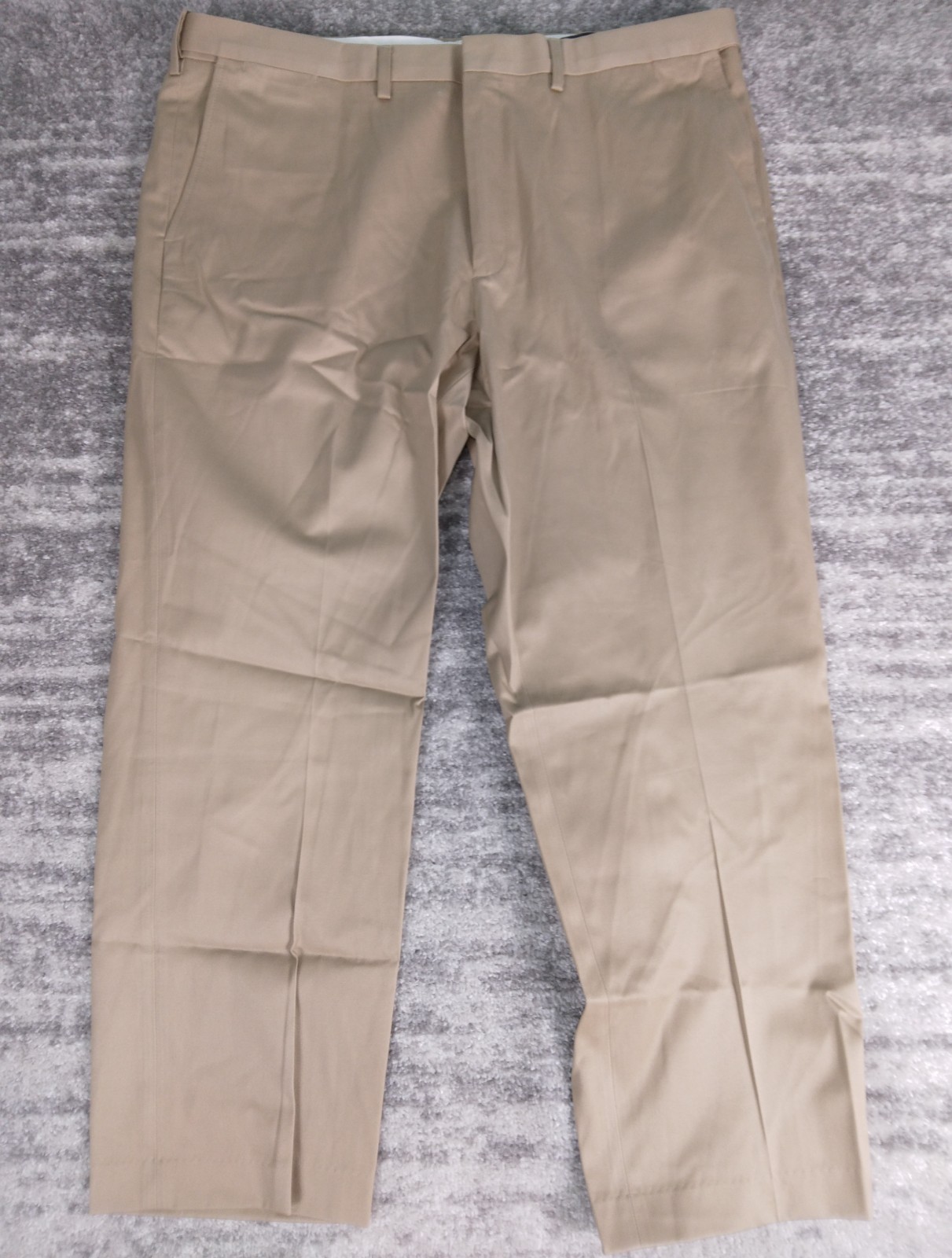 Lands' End Men's Pants 42 Khaki Twill Traditional Fit  No Iron 42x30