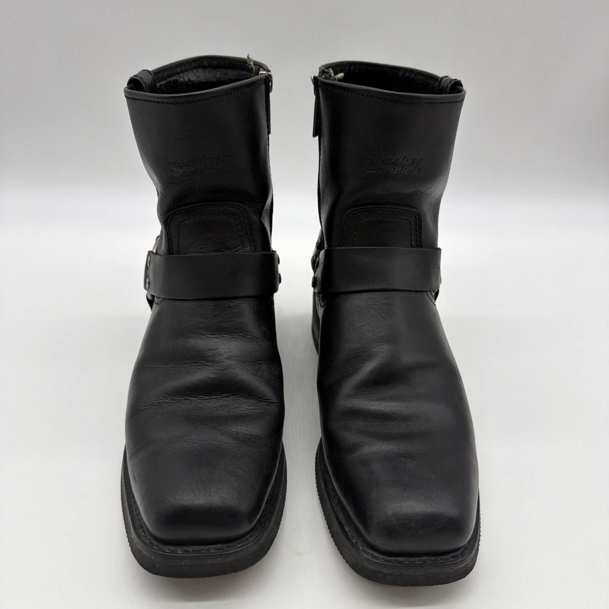 和*ー様 Harley-Davidson ブラック レザーブーツ Harley-Davidson 男式100% 皮革摩托车靴和动力户外车| eBay