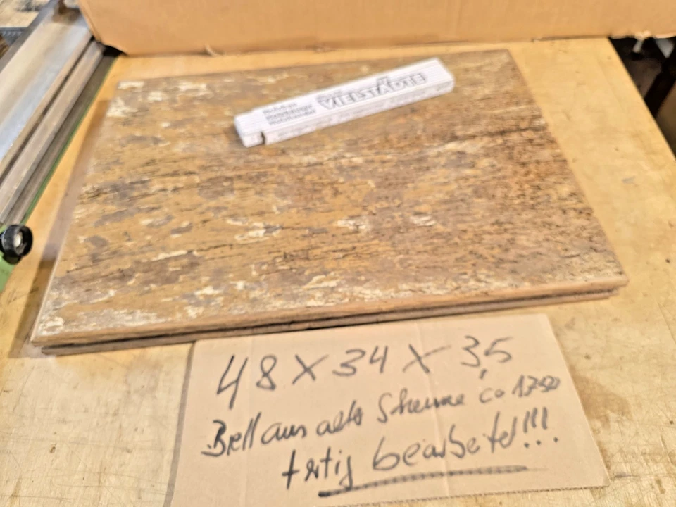 großes Reststück aus uralten Fußbodenbrett  für Kunstwerke ! fertig bearbeitet ! - Bild 2 von 4