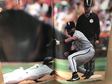 FRANK THOMAS #35 Chicago White Sox Promo Poster : Jr.1995 UNUSED NM; 11x17 MLB