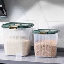 AIRTIGHT RICE GRAIN BUCKET PET FOOD CONTAINER STORAGE BIN BOX CAT DOG DRY FEED