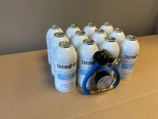 Arctic Air R1234YF, NOT a Refrigerant. 12 Cans (4oz) Economy Charging Gauge, 