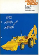 Brochure FIAT TL5E 3 in 1: Trattore Caricatore Retro escavatore anni 70  Benfra 
