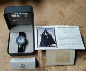 1993 Star Wars Darth Vader Deluxe Limited Edition of 500 Watch in Display Box