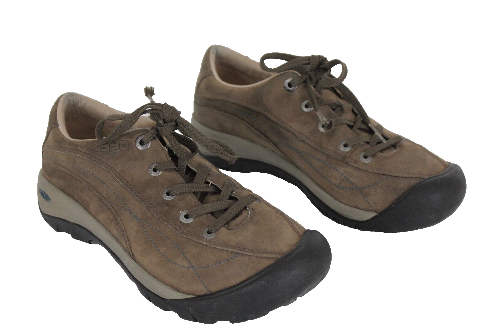 Scarpe da ginnastica KEEN Toyah da donna 8 in pelle marrone escursionismo sentieri passeggio 1004445