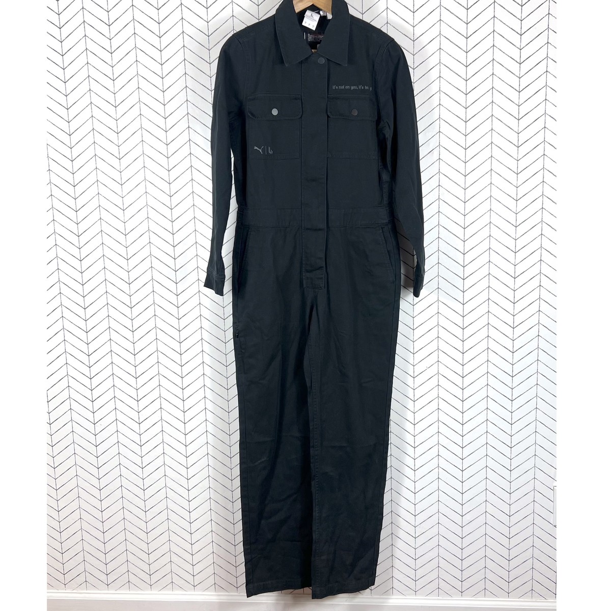 Puma x Lauren London Women's Boilersuit Size Small Black NWT