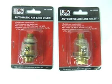 Set of 2 Wood Industries Iron Horse Automatic Brass Air Line Oiler IH-155AA 