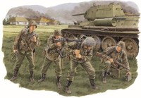 Panzergrenadiere Kursk 1:3 5 Figure Kunststoff Modell Kit Dragon Models