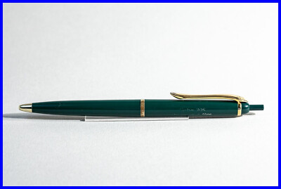 1960s Geha N° 305 Ballpoint Pen With Hermetic Refill In Green & Gold