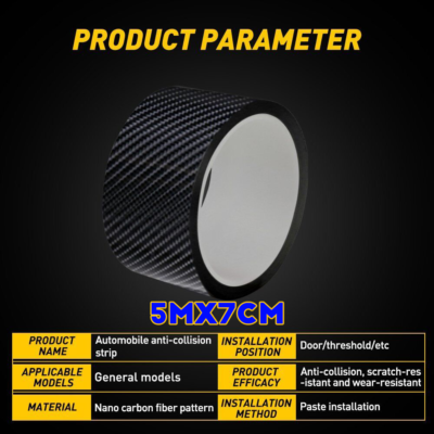 #ad Carbon Fiber Vinyl Accessorie Door Car Sill Scuff Cover Plate Sticker Protector $17.99