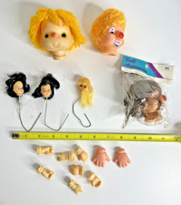 Lote De Muñecas De Colección Cabezas De Payaso Manos Artesanía Hacer Piezas Relleno De Fibra Artesanía
