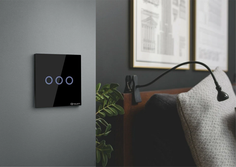 Glas Touch Wandschalter Lichtschalter WiFi Weiß Schwarz Wechselschalter Dimmer - Bild 4 von 4