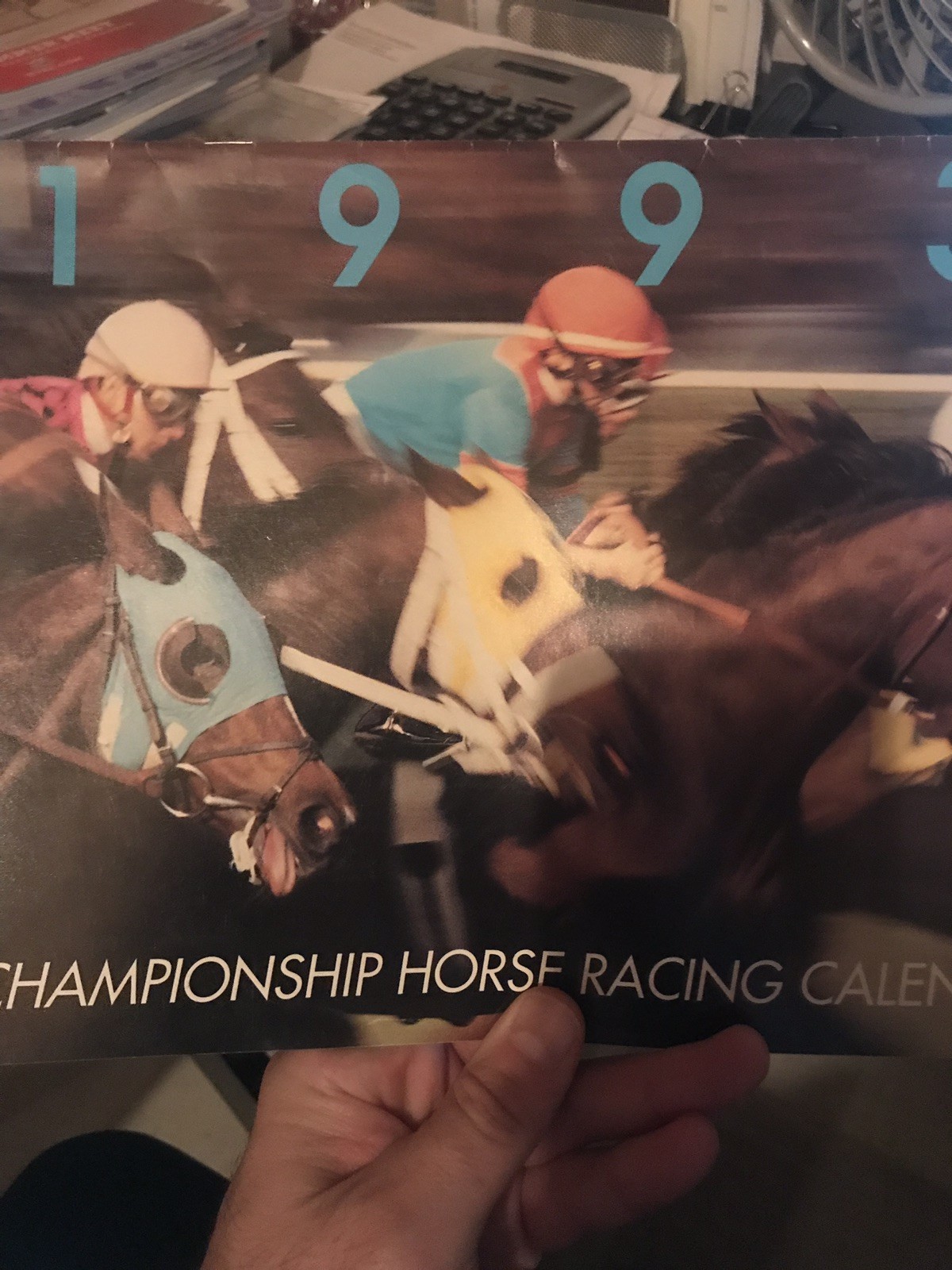 1993-nassau-otb-championship-horse-racing-calendar-nr-nice-rare