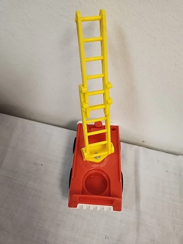 Fisher Price Little People Fire Truck Ladder Vintage Main Street Yellow Ladder