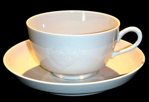 Vintage ca. 1967 Royal Copenhagen Gemma Oversized Coffee Cup & Saucer No. 14694