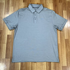 Under Armour Polo Shirt Mens Extra Large XL Gray Loose Fit Heat Gear Outdoor