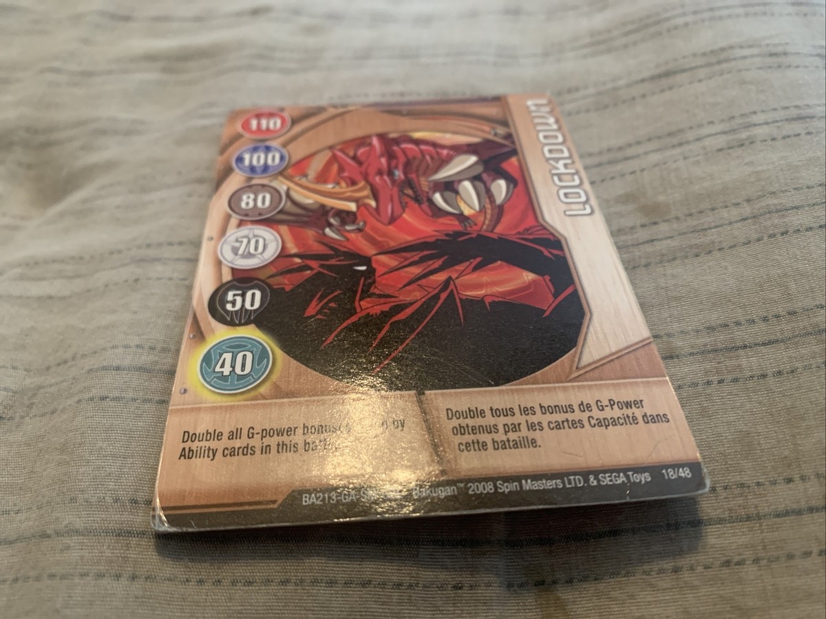 爆丸　カード　BSC BAC BBC Bakugan Battle Brawlers Lockdown Metal Magnetic Gate Card - BA213