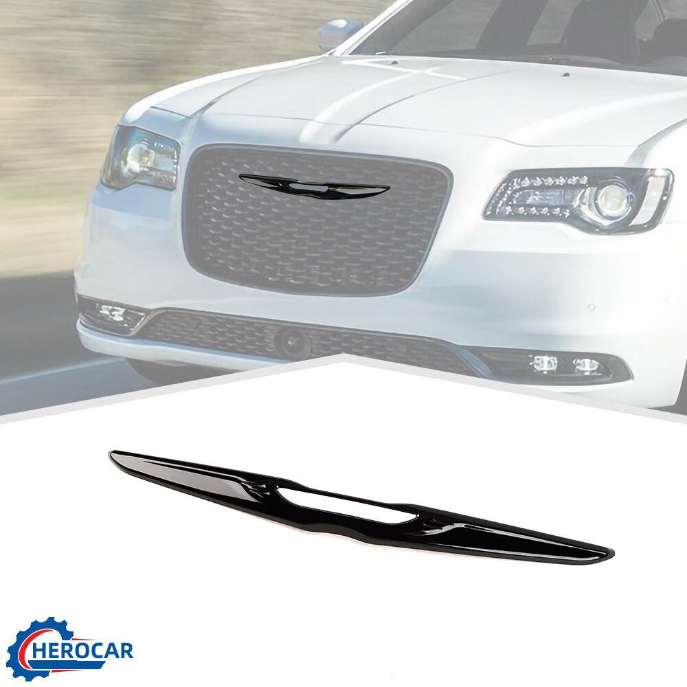 Front Bumper Center Grille Logo Emblem Cover Trim For Chrysler 300