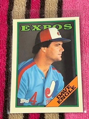 1988 TOPPS TIFFANY #196 DAVE ENGLE EXPOS VINTAGE NM-MT BASEBALL CARD !! - Photo 1/2