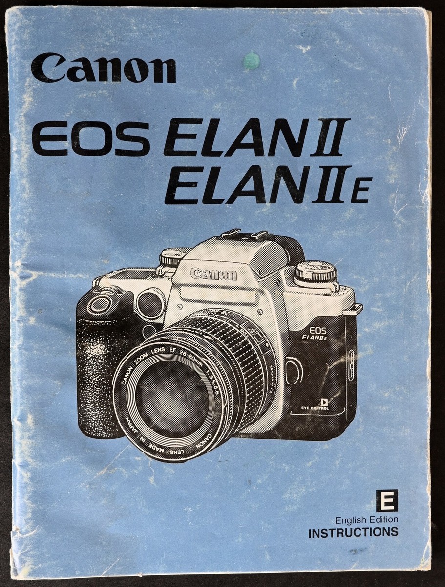 Original Canon EOS Elan II/ Elan IIE User Manual 1995 Edition