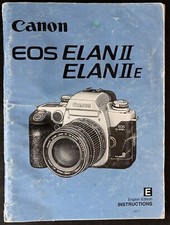 Original Canon EOS Elan II/ Elan IIE User Manual 1995 Edition - Excellent