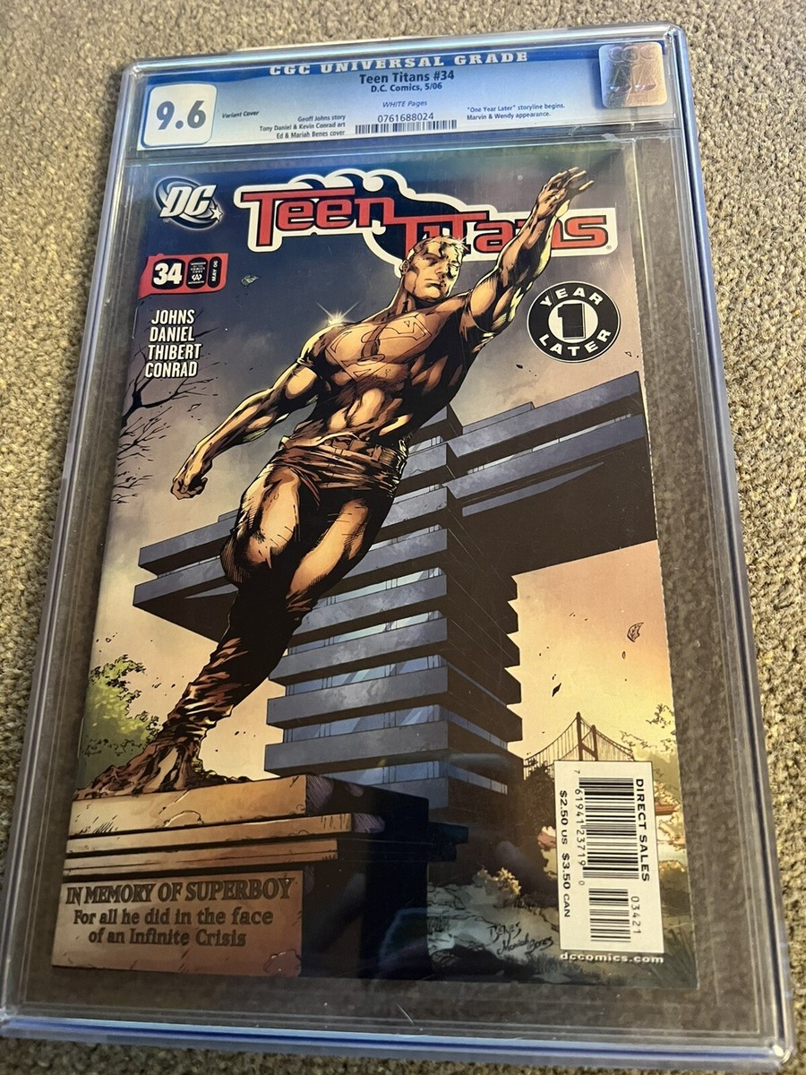 🔥CGC 9.6 Teen Titans #34 🔥1st appearance of Zachary Zatara