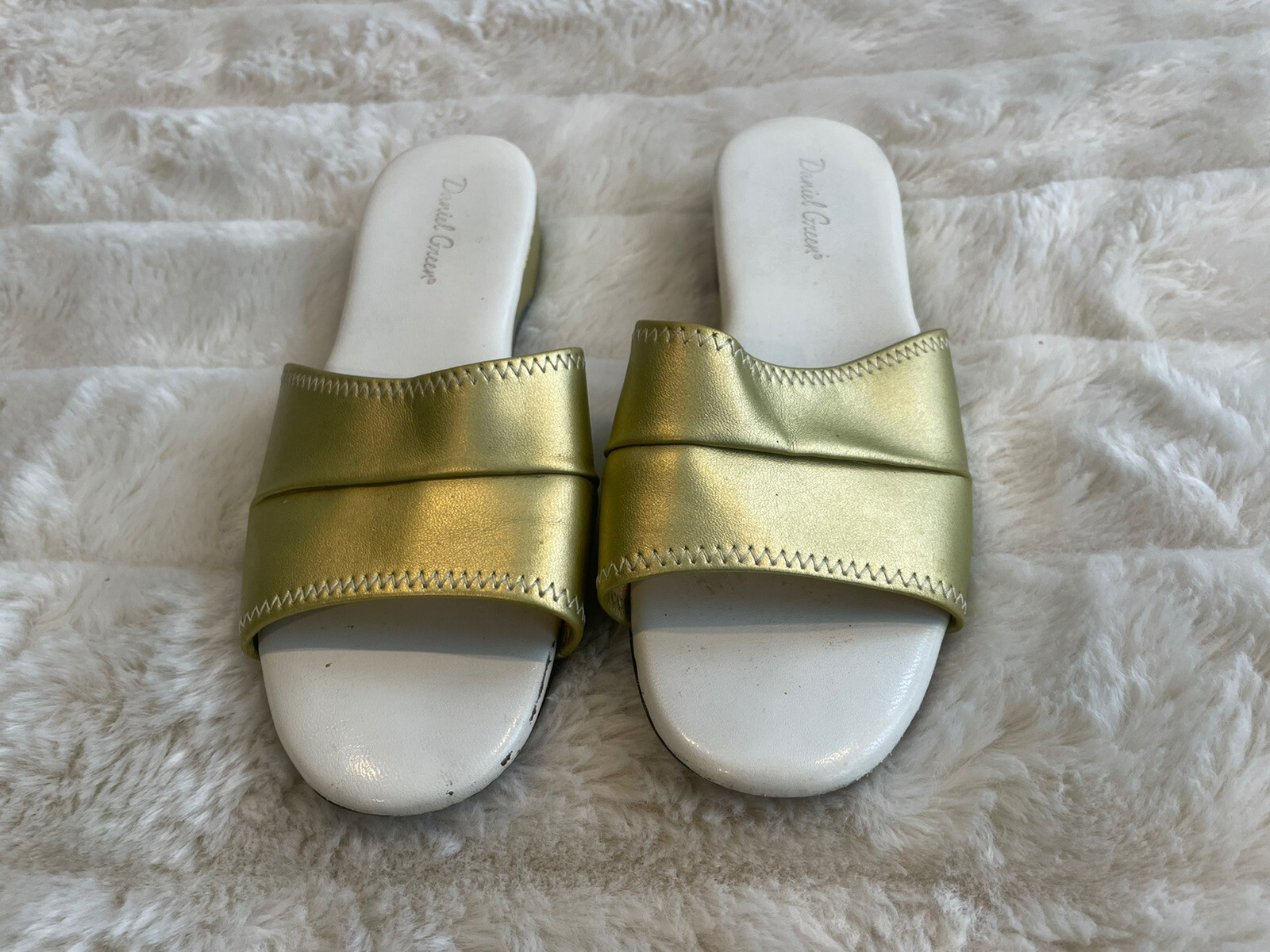 daniel green gold slippers