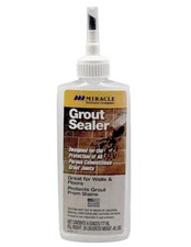 Miracle Sealants Grout Sealer Tile Joint Protector w/ Brush Tip 6oz, Made in USA