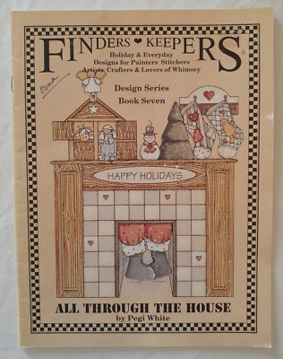 Finders Keepers Painting Pattern Book ALL THROUGH THE HOUSE 7 Christmas P White