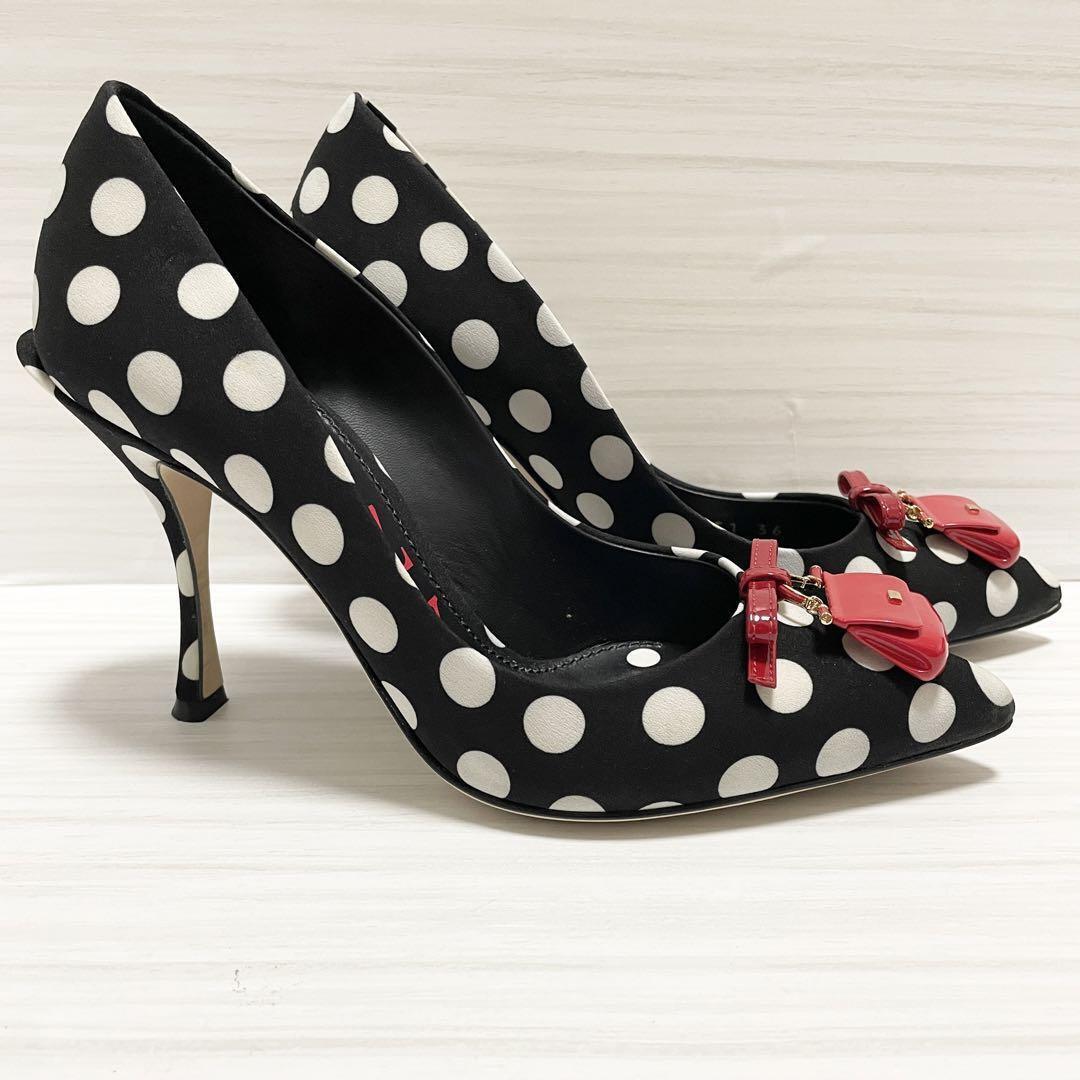 Dolce Gabbana Pumps Black And White Dot Charm 23Cm | eBay Dolce Gabbana Pumps Black And White Dot Charm 23Cm | eBay