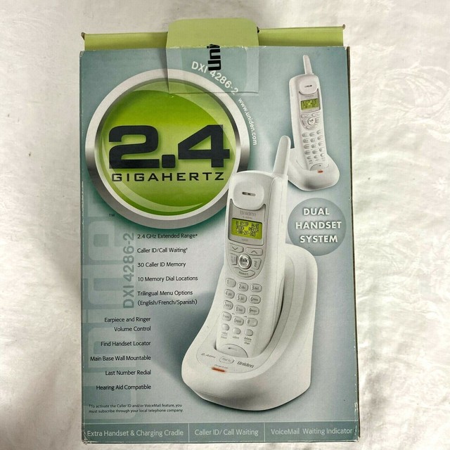 Uniden Dxi42862 2.4 GHz White Cordless Phone Handset System for sale