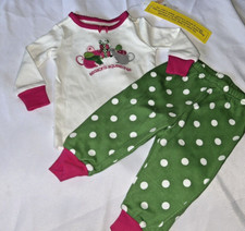 NEW Gymboree Baby Girl 6 12 SEASON's SQUEEKINGS Holiday Gymmies PJs Pajama Set