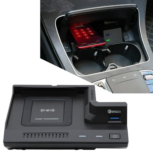 Kabelloses Autoladegerät Telefon Schnellladepad für Mercedes Benz C-Klasse 15-20 - 第 1/8 張圖片