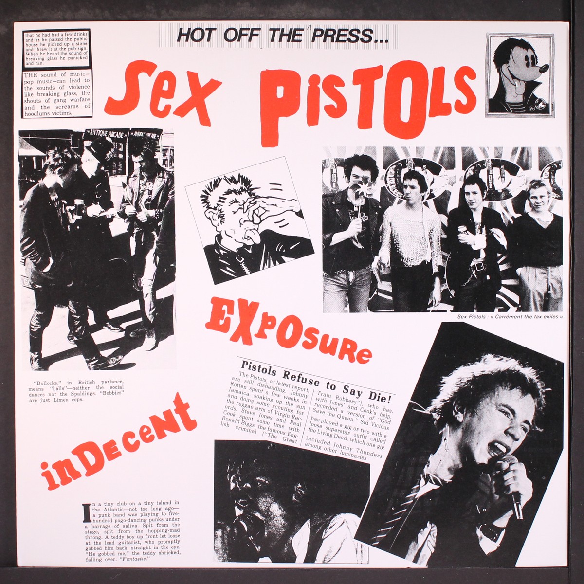 SEX PISTOLS: indecent exposure Not On Label (Sex Pistols) 12