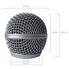 Replacement Microphone Grille Mesh Cover For Sm58 Sm58lc Sm58sk Sm58s 2pcs