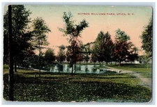 1914 View Of Watson Williams Park Utica New York NY Posted Antique Postcard