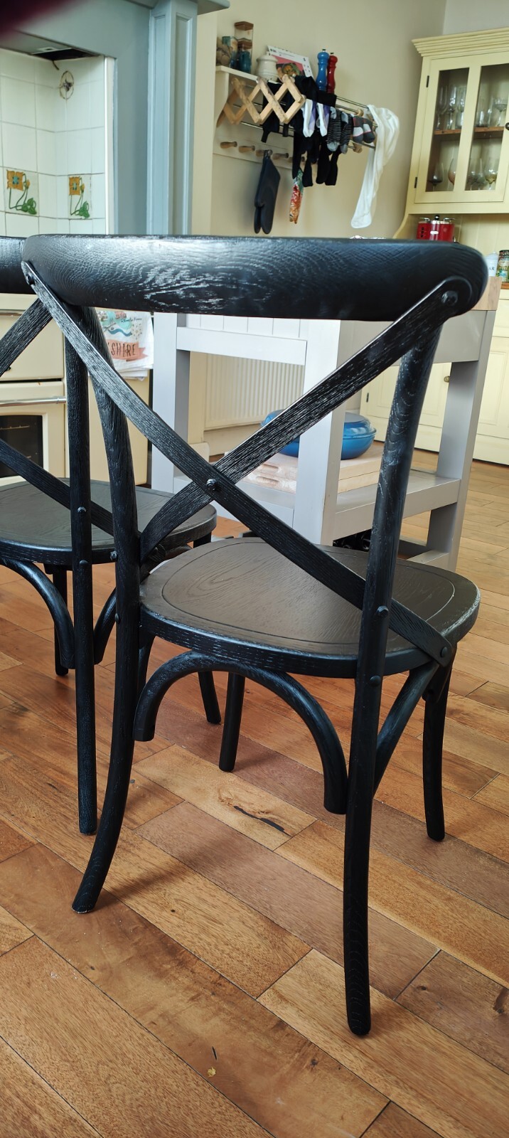 Two Emmie Wooden Dining Chairs eBay