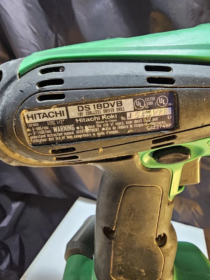HITACH HPT 18V DS18DGL Cordless Driver Drill & DS18DVB Impact Driver W/1 Battery - Image 2 of 4