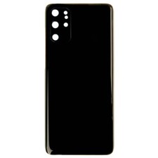 Back Glass with Camera Lens for Samsung Galaxy S20 Black Aftermarket Replace